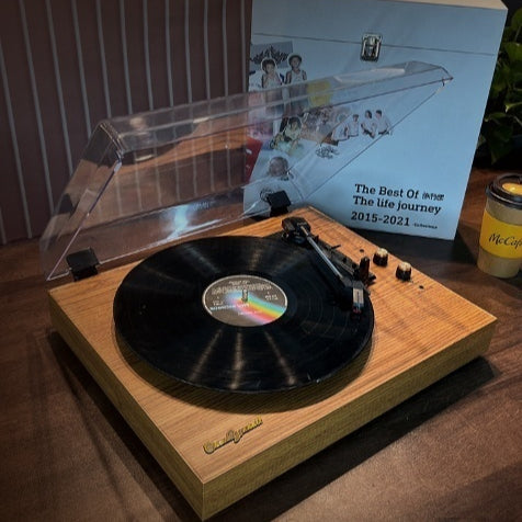 Tocadiscos Retro Bluetooth con Fonocaptor Piezoeléctrico
