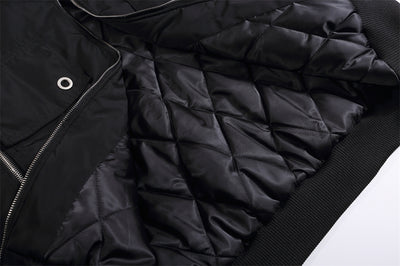 Chaqueta Acolchada de Algodón con Cuello Funcional y Diseño de Costuras - Image 7