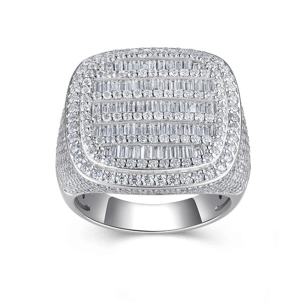 Anillo de Plata S925 con Moissanita Premium - Joyería de Lujo Moderno