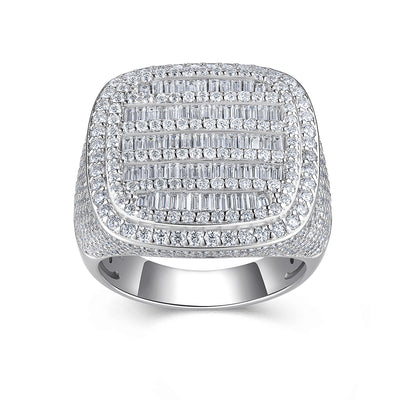 Anillo de Plata S925 con Moissanita Premium - Joyería de Lujo Moderno