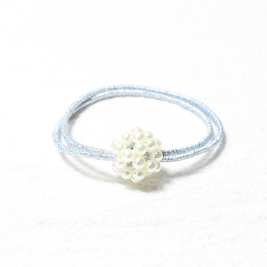 Anillo para el Cabello Perla Hueca Tejida - Image 6