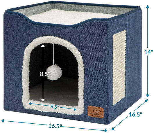Casita Felina Plegable 2 en 1 - Taburete y Refugio para Gatos - Image 5