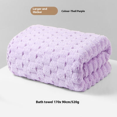 Toalla de Baño Gruesa Absorbente Coral Talla Grande - Fibra de Felpa Clase A sin Desprendimiento - Image 9