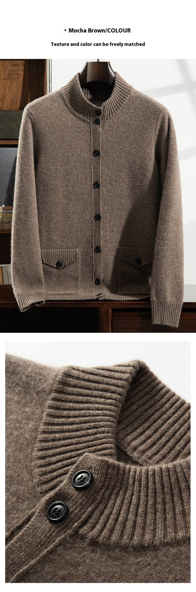 Chaqueta Casual de Cuello Alto para Hombre - Abrigo Versátil y Cálido - Image 28