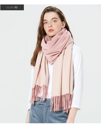 Bufanda de Lana Escocesa Gruesa Otoño-Invierno Unisex - Image 17