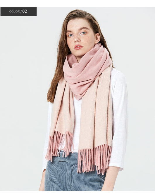 Bufanda de Lana Escocesa Gruesa Otoño-Invierno Unisex - Image 17