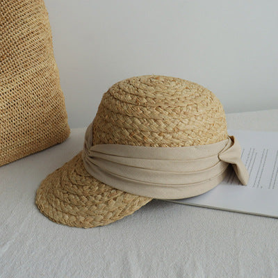 Sombrero de Algodón Plisado con Moño para Mujer - Versátil y Elegante - Image 7