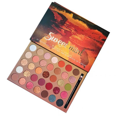 Paleta de Sombras Sequin Glitter Menta Dulce - 35 Colores