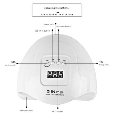 Lámpara UV de 120W para Secado de Uñas Profesional - Image 14