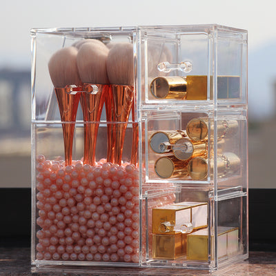 Organizador de Maquillaje y Joyas Acrílico Transparente con Tapa - Image 12