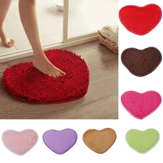 Tapete de Lana y Seda en Forma de Corazón para Dormitorio - Image 2