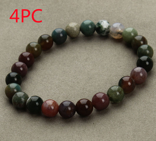 Pulsera de Cuentas de Aventurina Azul - Piedra Arenisca Redonda - Image 21
