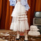 Falda Casual Mujer Aire Fresco con Volantes y Malla Ligera