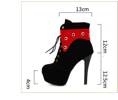 Botas Stiletto Plataforma Impermeables con Punta Redonda para Mujer - Image 9