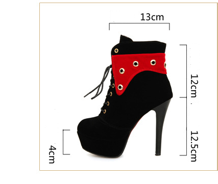 Botas Stiletto Plataforma Impermeables con Punta Redonda para Mujer - Image 9