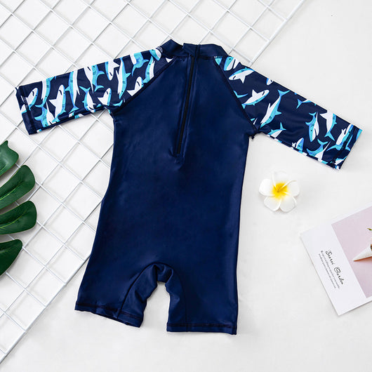 Traje de Baño Infantil Protector Solar con Sombrilla Integrada - Image 8