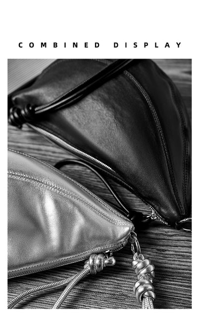 Bolsa Bandolera de Cuero Genuino Full Grain - Estilo Croissant para Uso Diario - Image 15