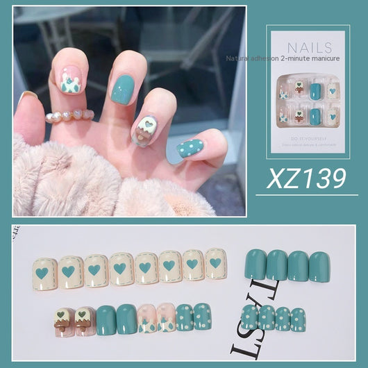 Uñas Postizas Diseño Tulipán Pintadas a Mano - Image 13