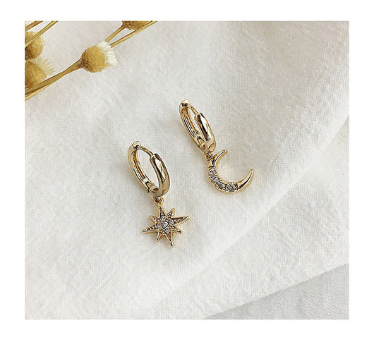 Pendientes Celestiales de Luna y Estrella - Image 4