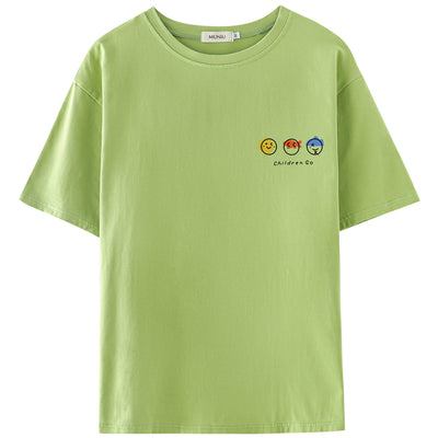 Playera Casual de Algodón con Estampado para Mujer - Verano - Image 33