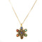 Hidden Plateado Pendant Energy Stone Necklace Yoga Dorado B