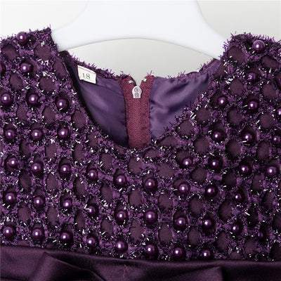 Vestido de Dama de Honor con Flores para Niña - Image 2