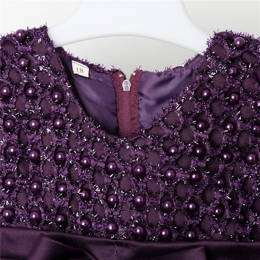 Vestido de Dama de Honor con Flores para Niña - Image 2