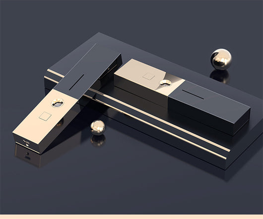 Two sleek black and gold nano spray water replenishing instruments on a dark, reflective surface. - Image 15