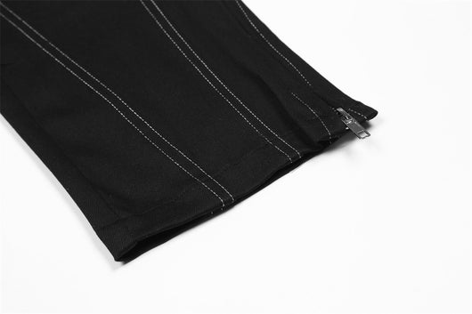Pantalones Rectos con Aberturas Laterales - Estilo Urbano Casual - Image 12