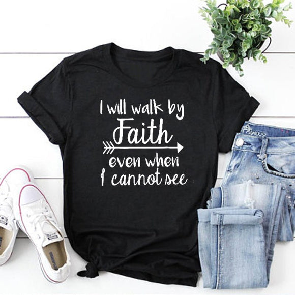 Camiseta Fé e Estilo - Design Urbano Unissex Europeu