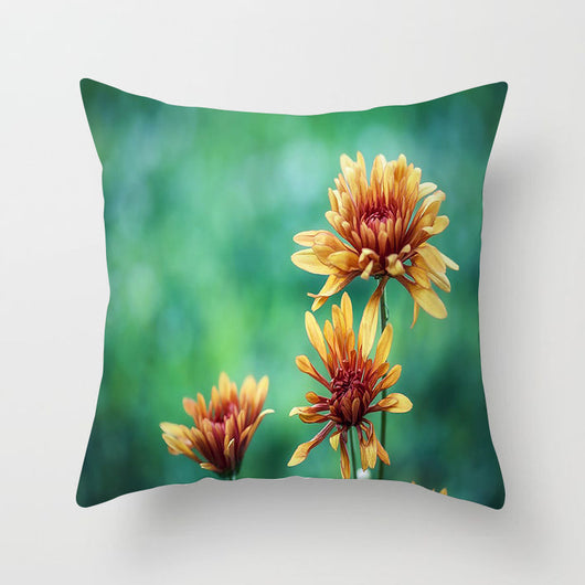Funda de Cojín Floral Piel de Durazno con Diseño Botánico - Image 6