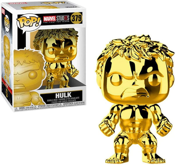 Funko Pop Marvel: Marvel Studios 10 - Hulk (Gold Chrome) - Tekeno
