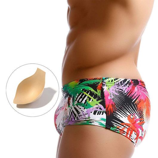 Shorts de Baño Hombre Estampado Tropical Coco con Salpicaduras de Color - Image 6