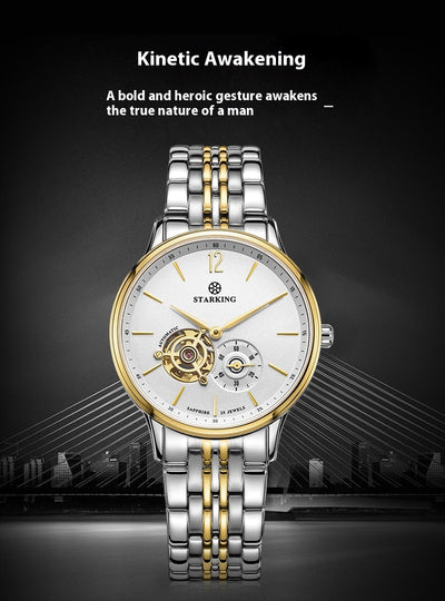 Reloj Mecánico Automático Profesional Hueco Tres Agujas Resistente al Agua para Hombre - Image 17