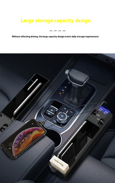 Organizador de Auto con Cargador Dual USB y Almacenamiento Inteligente - Image 29
