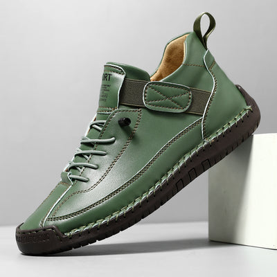 Zapatos Casuales de Otoño-Invierno para Hombre con Suela Plana y Costura a Mano - Image 3