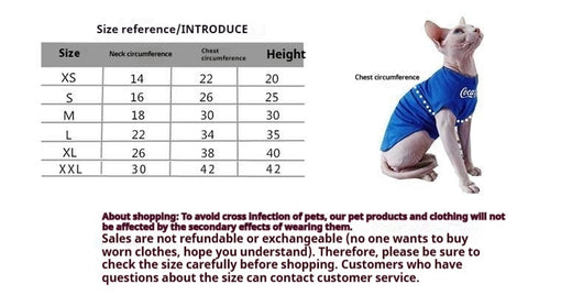 Traje Elegante para Gatos Sphynx y Razas sin Pelo - Image 11