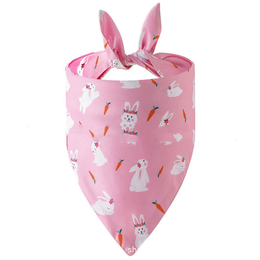 Pañuelo Triangular Absorbente para Mascotas - Diseño Conejito Pascua - Image 13