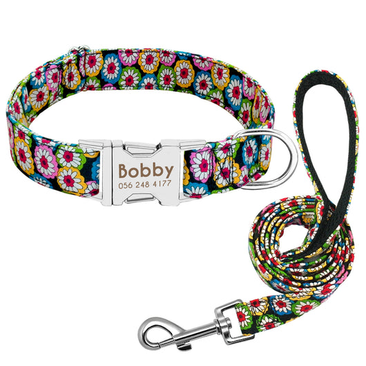 Collar Personalizado para Perros y Gatos con Placa de Identificación Antiextravío - Image 24