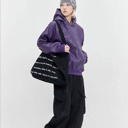 Suéter para Hombre Street Tide con Letras en Relieve