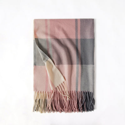 Bufanda Gruesa para Mujer con Flecos - Abrigo Cálido de Invierno - Image 17