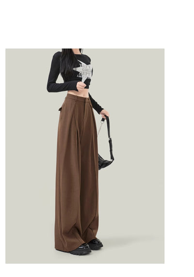 Pantalón Ancho de Tiro Alto Drapeado para Verano - Corte Petite - Image 15