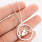 Pet Dog Footprints Paw Necklace Necklaces French Bulldog Rose Go ld