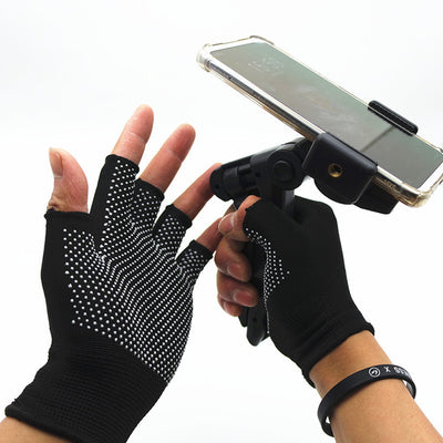 Guantes de Medio Dedo Antideslizantes para Conducción y Trabajo - Image 11