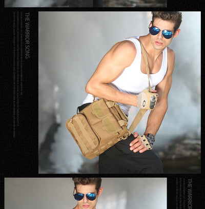 Mochila Táctica Camuflaje Nylon - Bolso Crossbody para Hombre - Image 10