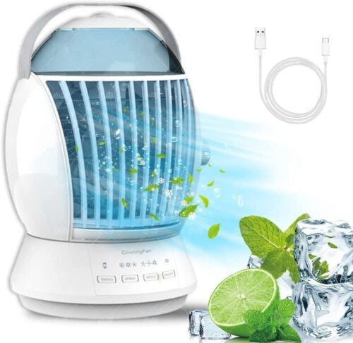 Enfriador de Aire Personal con Nebulizador para Escritorio