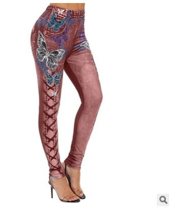 Leggings Deportivos Levantadores de Cadera con Estampado de Letras - Image 4