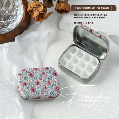 Paleta de Manicura Acuarela Portátil 24 Colores en Caja de Metal - Image 13