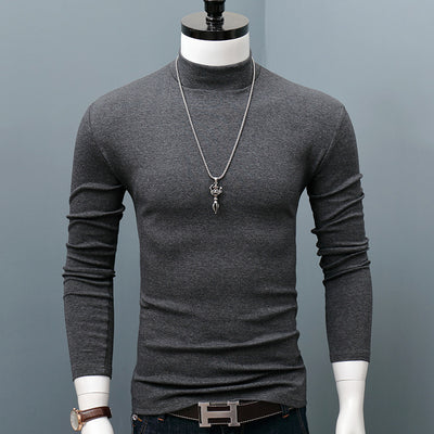 Polera de Algodón con Cuello Semifruncido de Manga Larga - Image 5