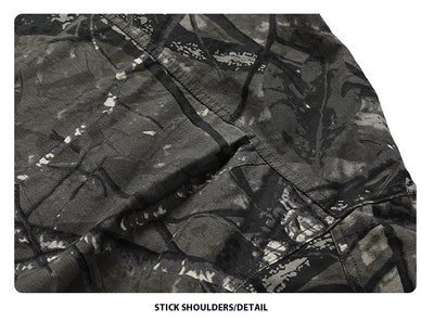 Camisa de Camuflaje Holgada de Manga Larga para Hombre - Image 17
